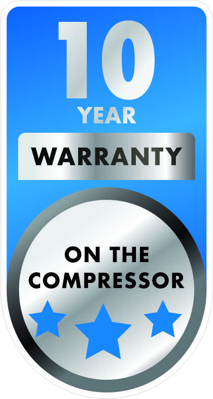 10 Year Warranty Compressor